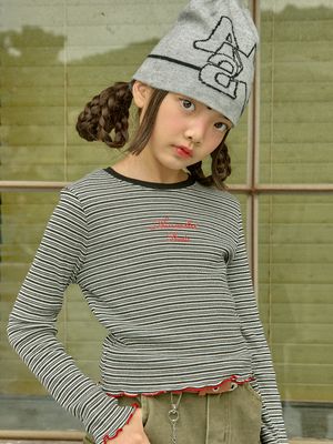 스트라이프 슬림 티셔츠_1COLOR (S-JL)