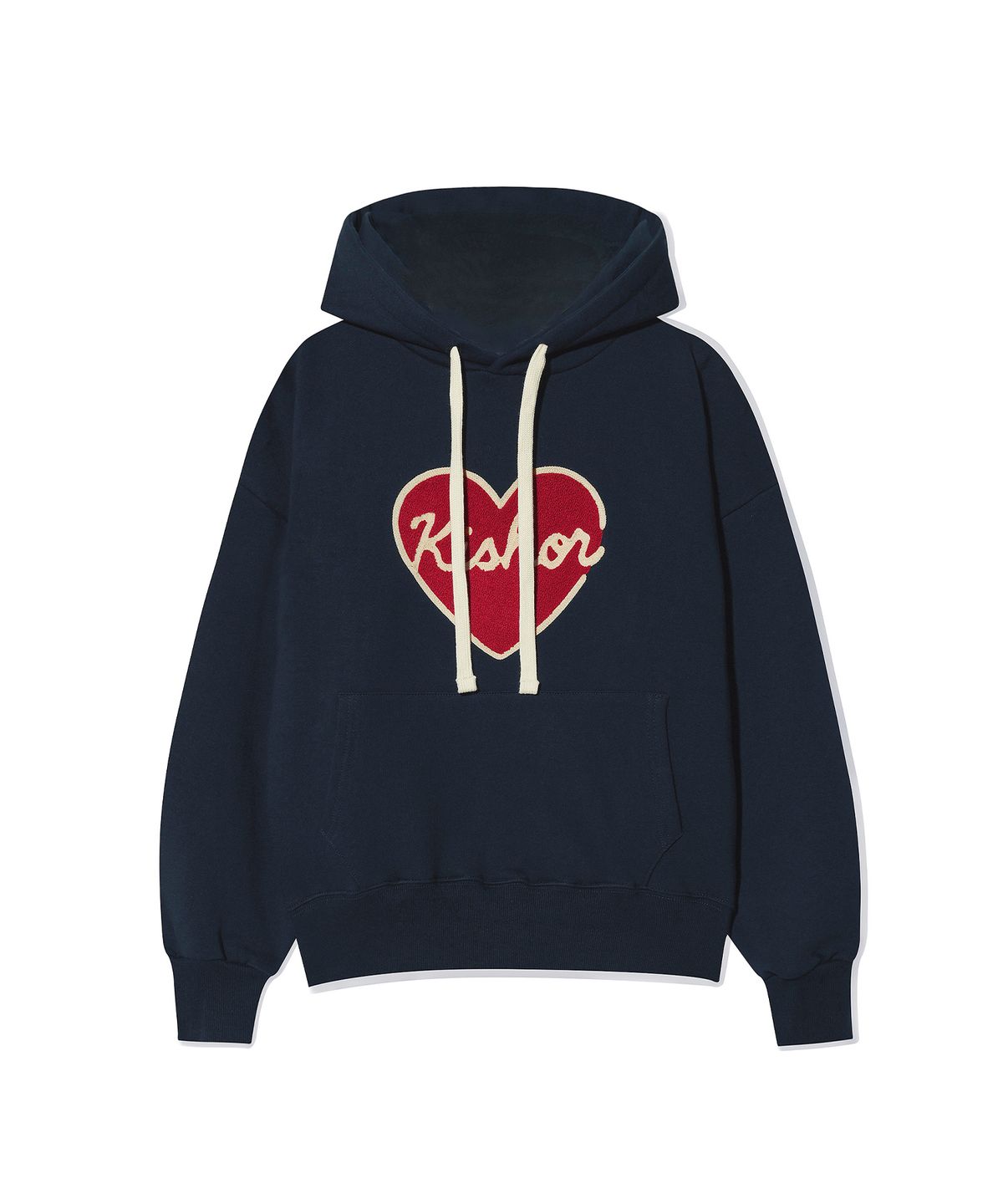 키쇼르(KISHOR) (기모)heart stich hoodie_NAVY