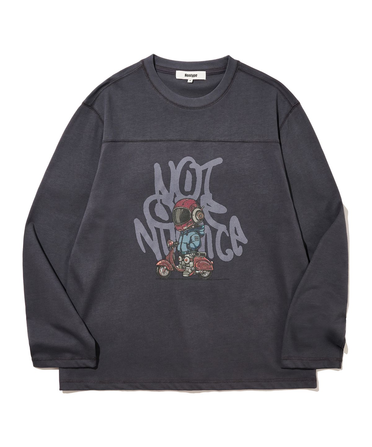 논타입(NONTYPE) N.O.N BIKE LONG SLEEVE (NAVY PURPLE)