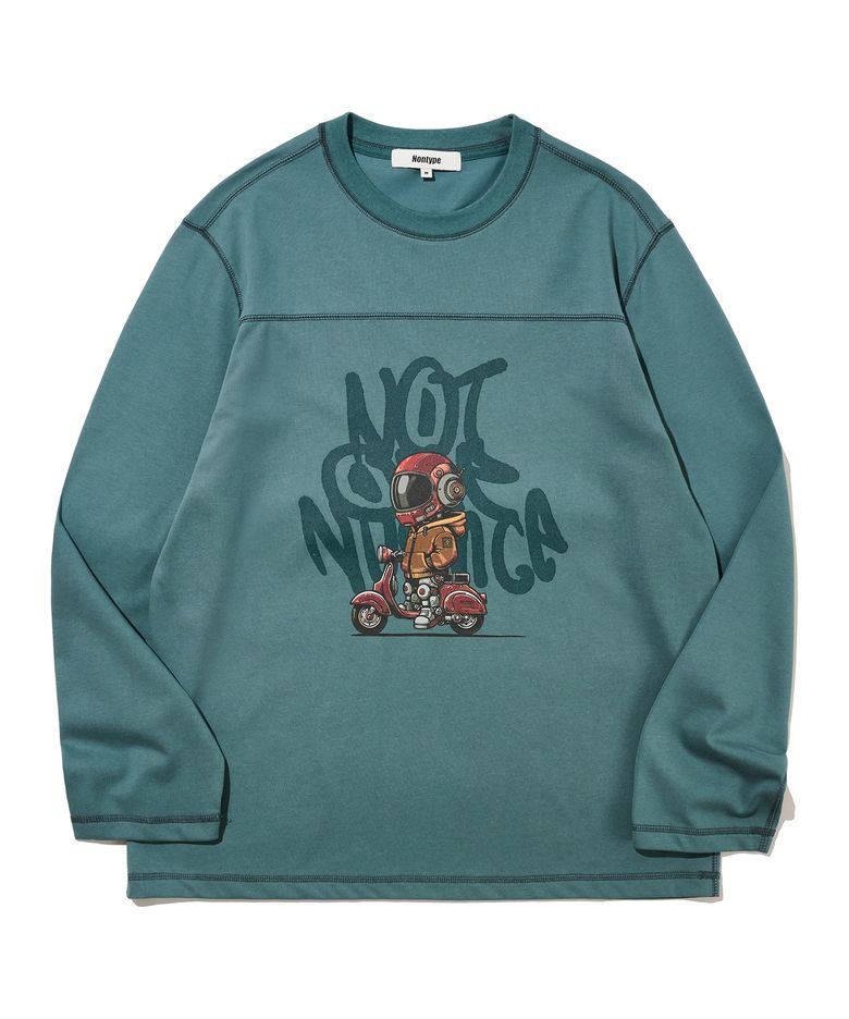 N.O.N BIKE LONG SLEEVE (TEAL GREEN)