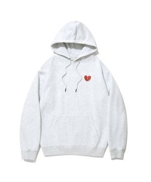 K HEART LOGO HOODY_L.MELANGE