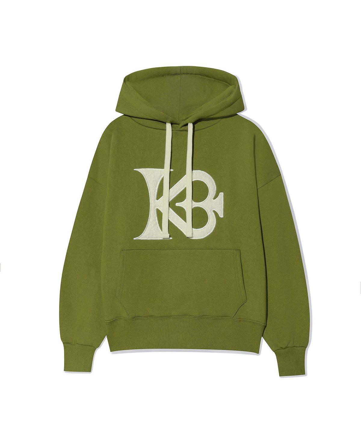 키쇼르(KISHOR) (기모)signature logo cozy hoodie_OLIVE