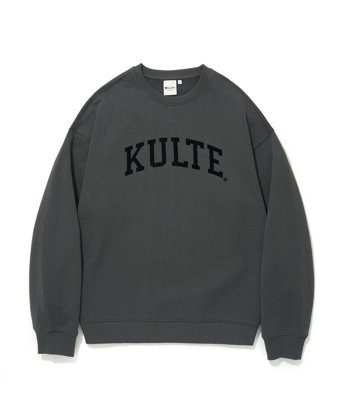 쿨트(KULTE) COLLEGE FLOPPY CREWNECK_GREY