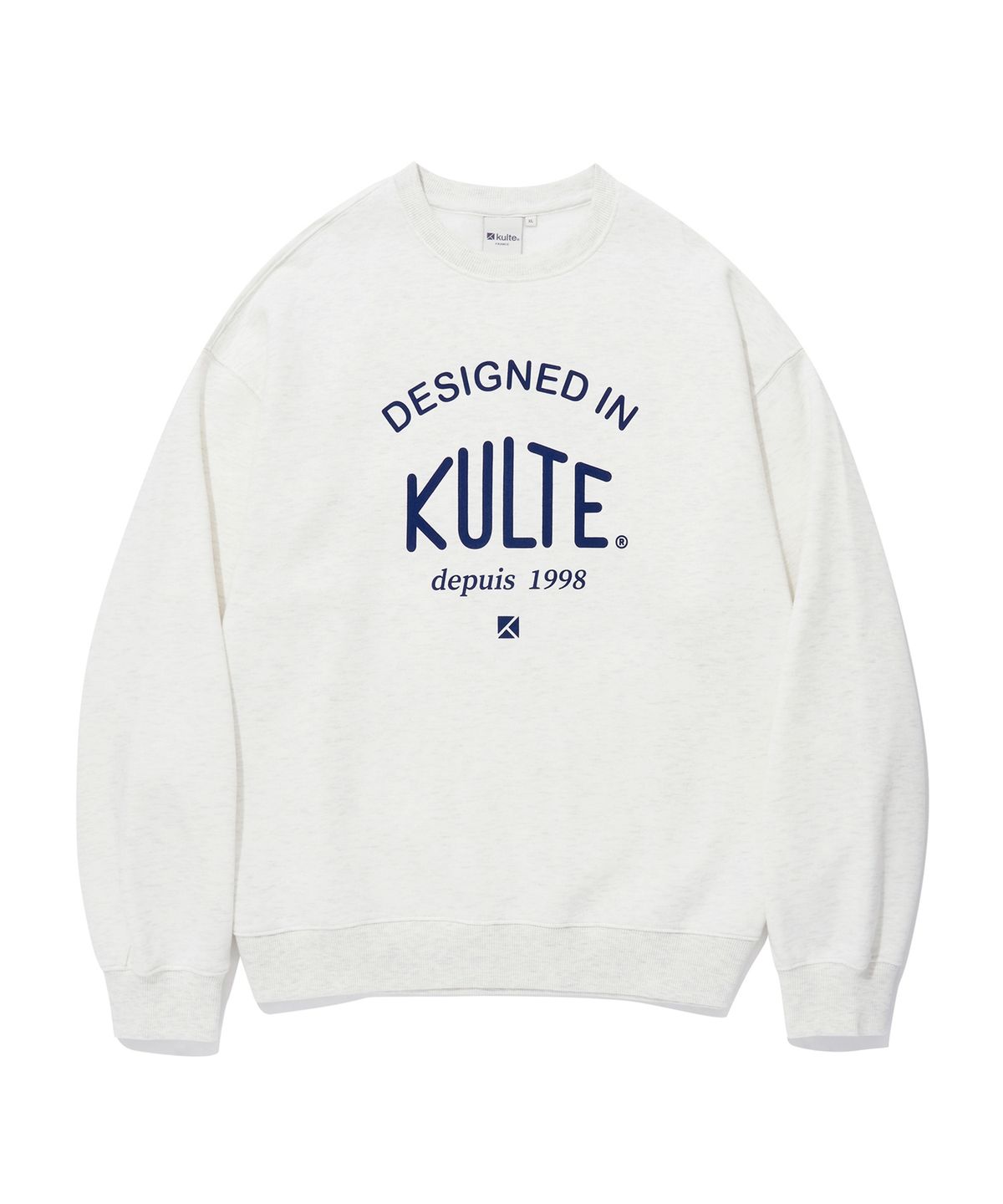 쿨트(KULTE) VINTAGE LOGO CREWNECK_O.B.MELANGE