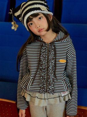 프릴 후드 집업_2COLOR (S-JL)