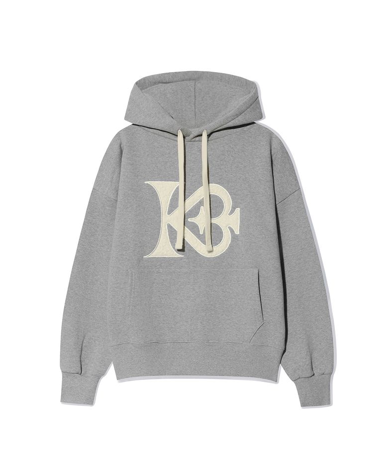 (기모)signature logo cozy hoodie_GRAY