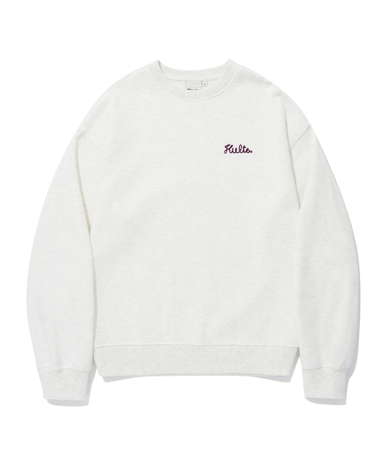 SMALL SCRIPT CHAIN CREWNECK_O.B.MELANGE