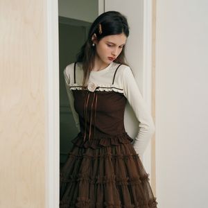 Cest_Autumn ruffle long sleeve top