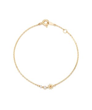 플랫 데이지 10K 골드 팔찌 LWT25024T