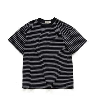 랑드 스트라이프 티셔츠_블랙