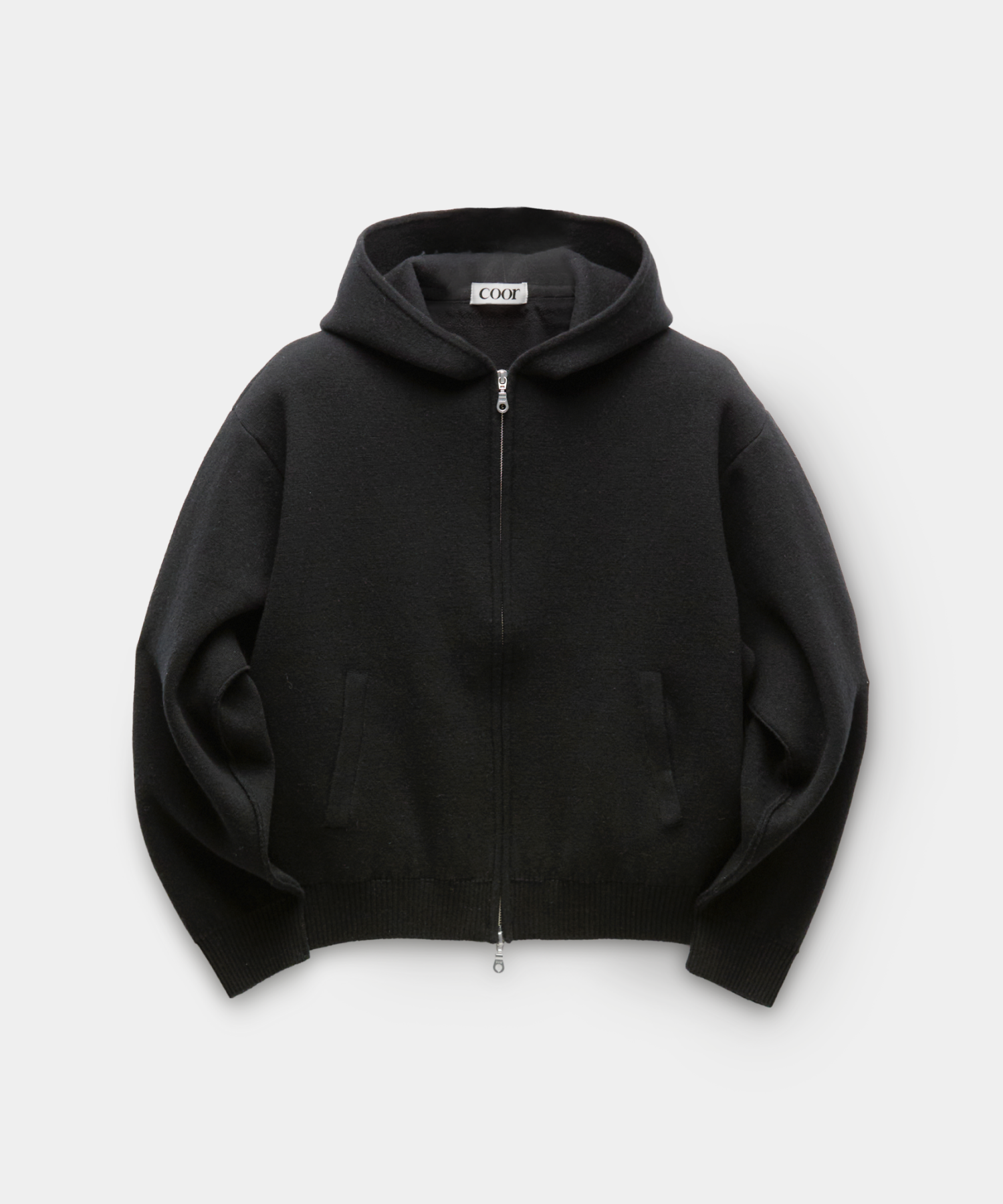 COOR 2025AW Double-faced wool zip jacket