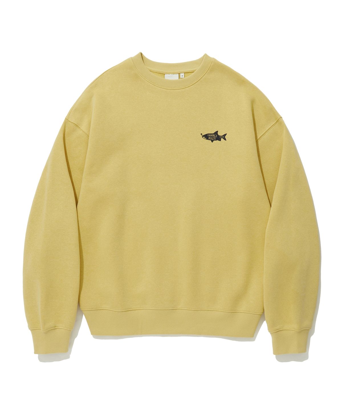 쿨트(KULTE) SMALL FISH CREWNECK_YELLOW