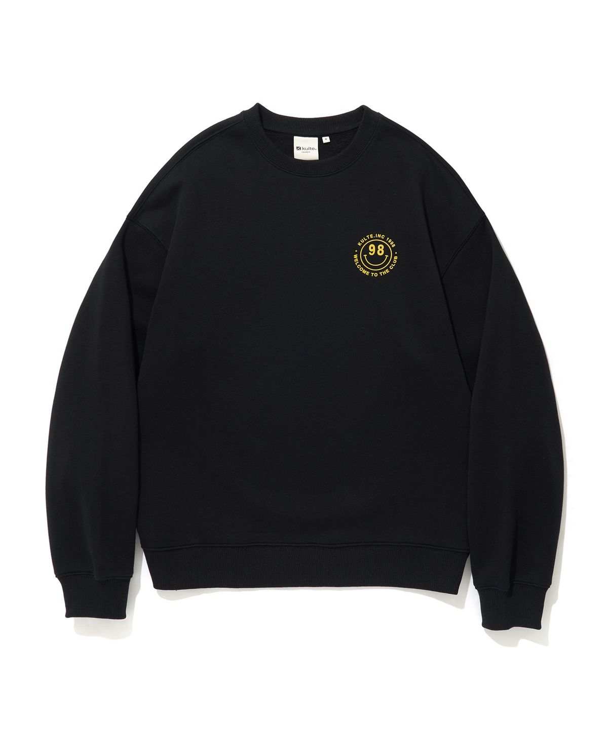쿨트(KULTE) SMILE LOGO CREWNECK_BLACK