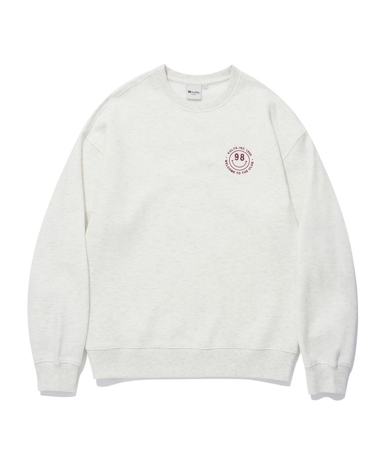 SMILE LOGO CREWNECK_O.B.MELANGE