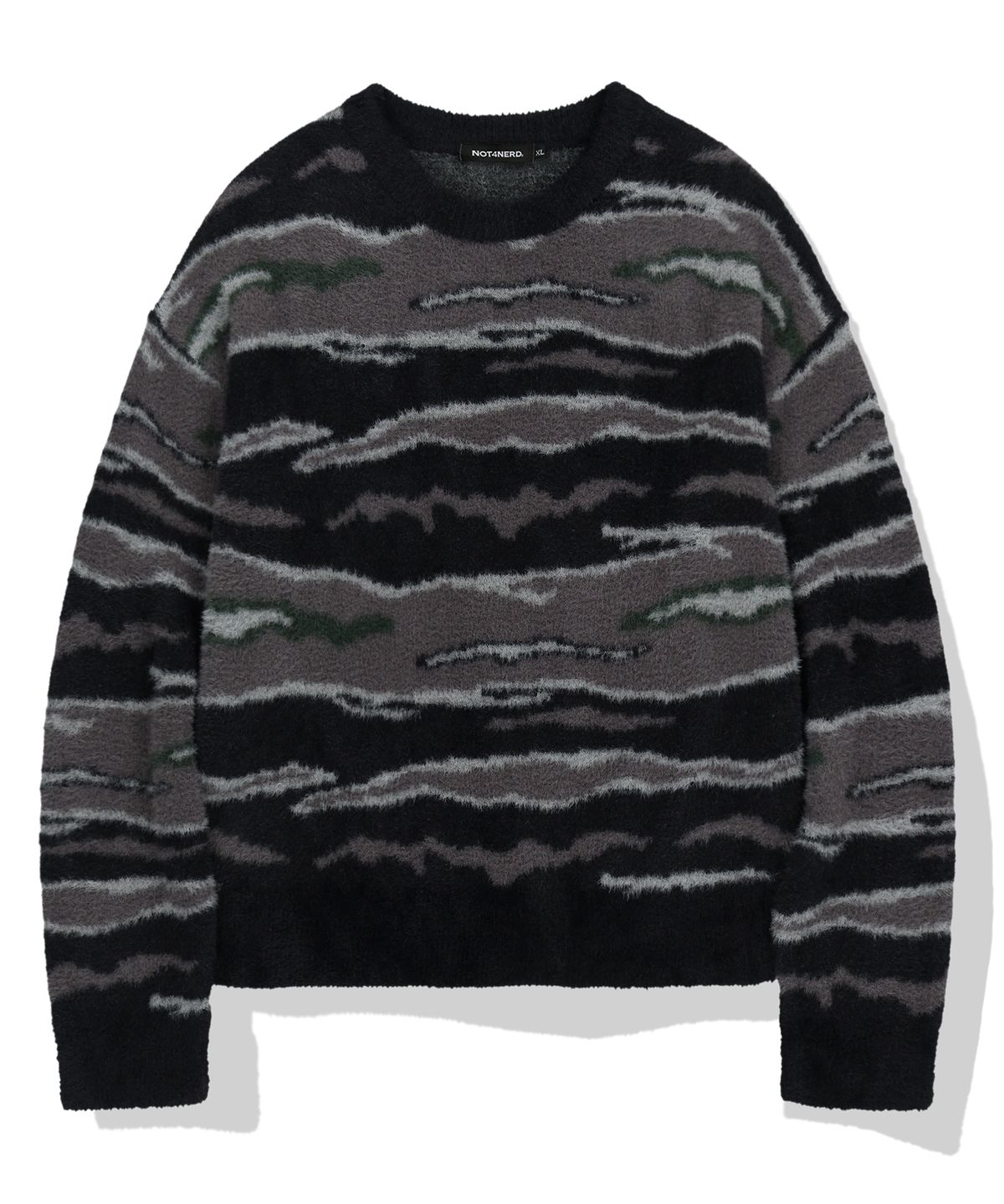 낫포너드(NOT4NERD) Night Mist Mohair Knit - Black