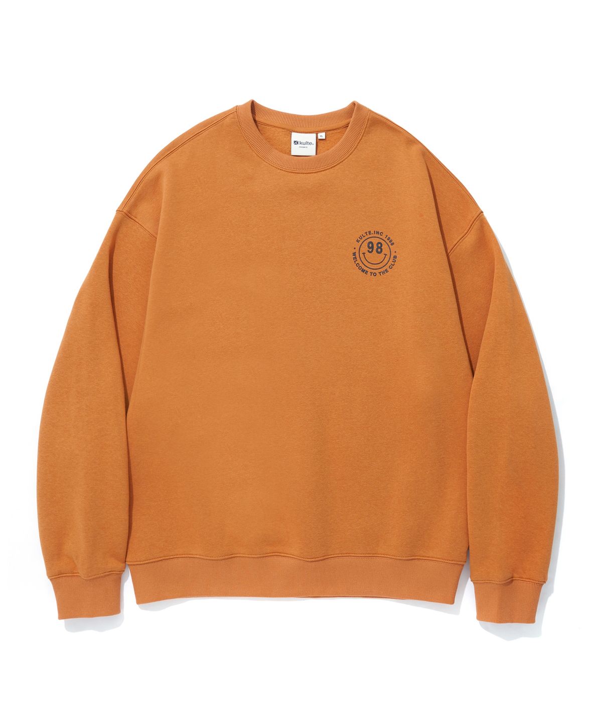 쿨트(KULTE) SMILE LOGO CREWNECK_ORANGE
