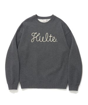 SCRIPT CHAIN EMB CREWNECK_C.M.GREY