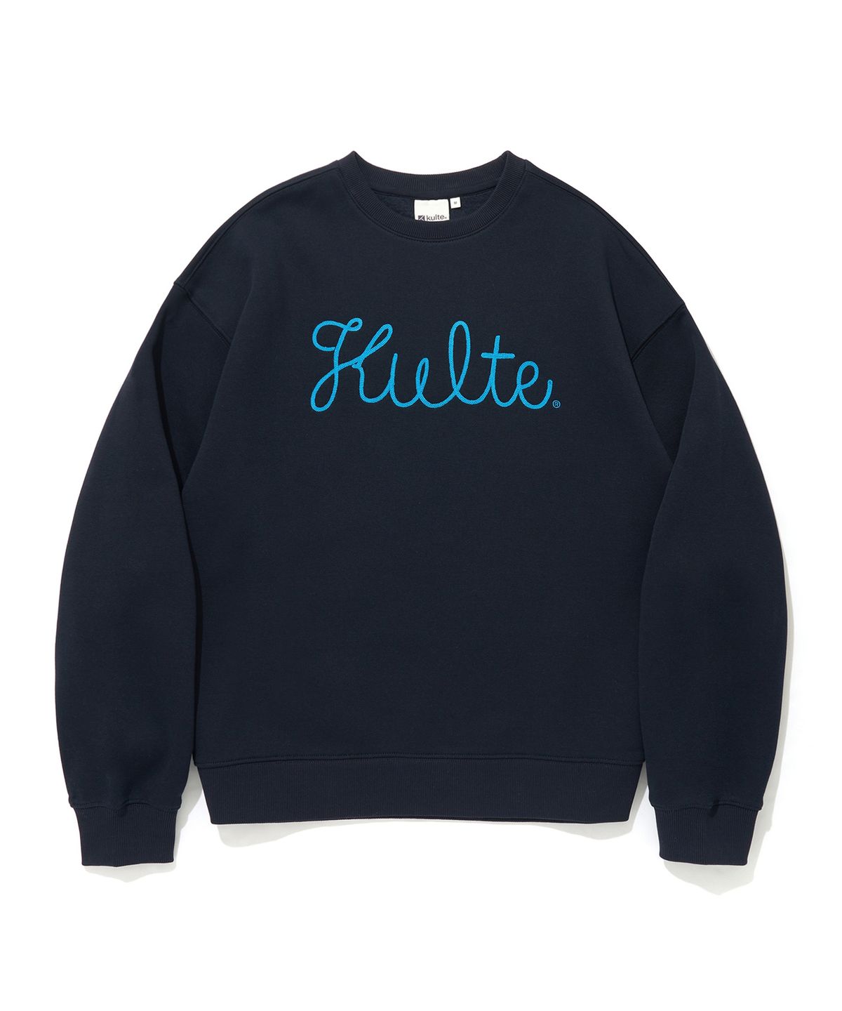 쿨트(KULTE) SCRIPT CHAIN EMB CREWNECK_D.NAVY