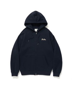 SCRIPT CHAIN EMB HOOD ZIP-UP_D.NAVY