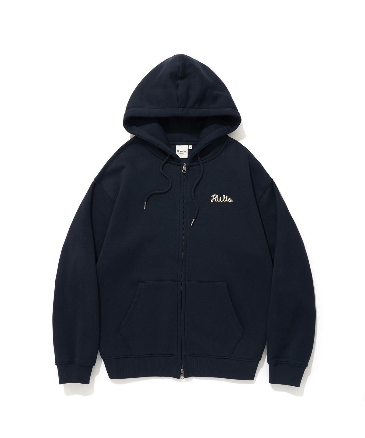 쿨트(KULTE) SCRIPT CHAIN EMB HOOD ZIP-UP_D.NAVY