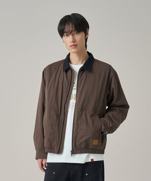 나일론 플라이트 자켓 다크브라운