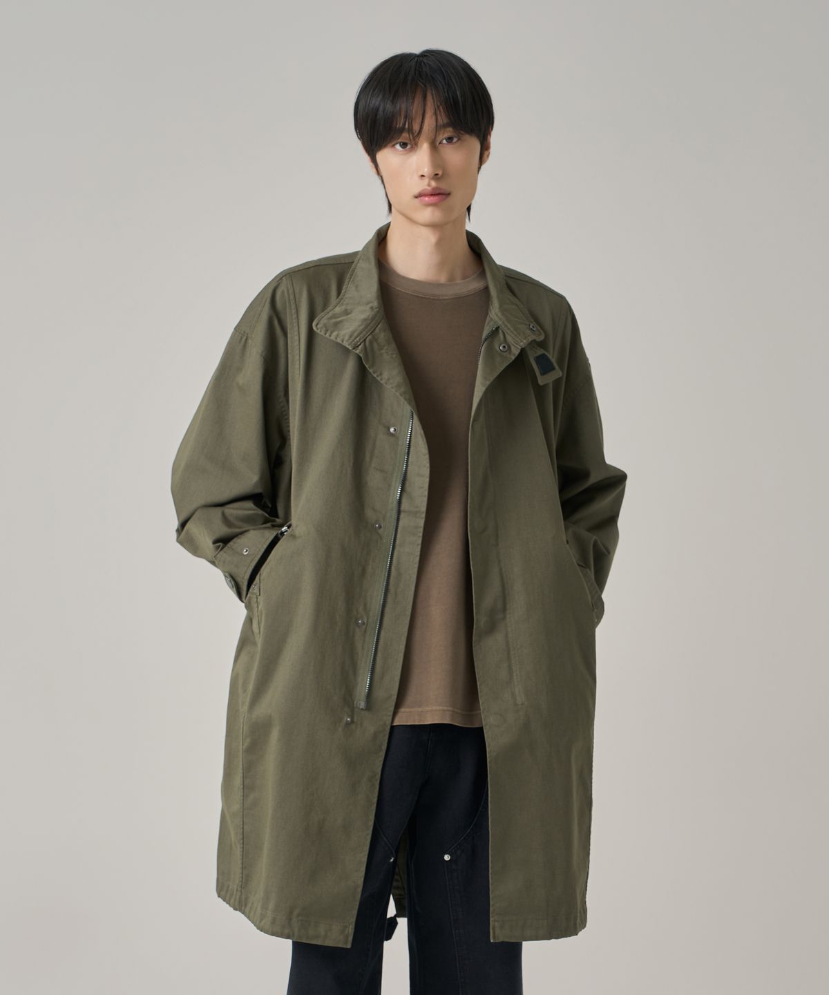 슈퍼드라이(SUPERDRY) 밀리터리 피시테일 자켓 카키
