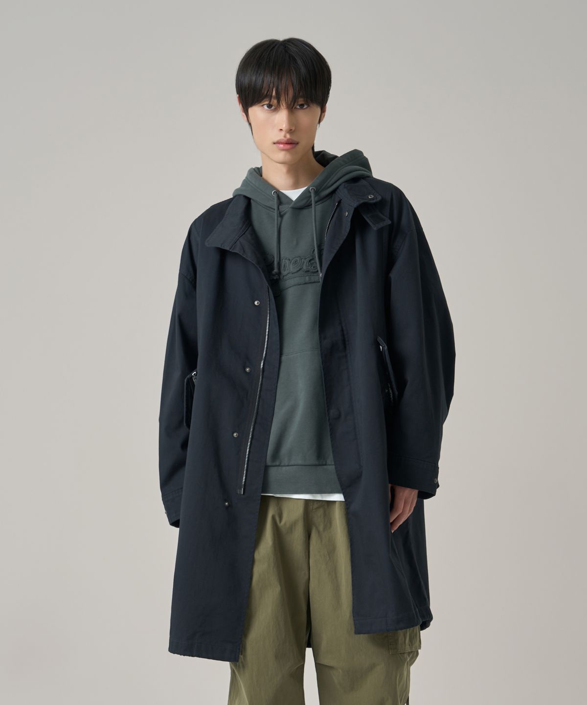 슈퍼드라이(SUPERDRY) 밀리터리 피시테일 자켓 블랙