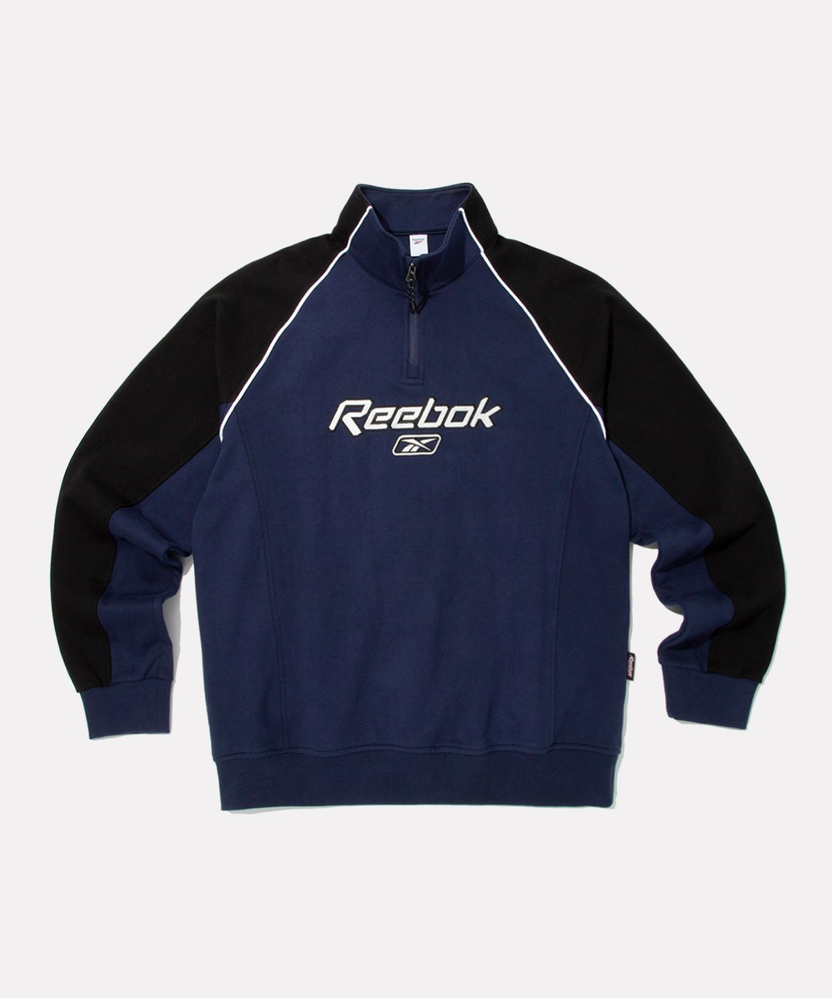 리복(REEBOK) 프리미어 반집업 맨투맨 - 네이비