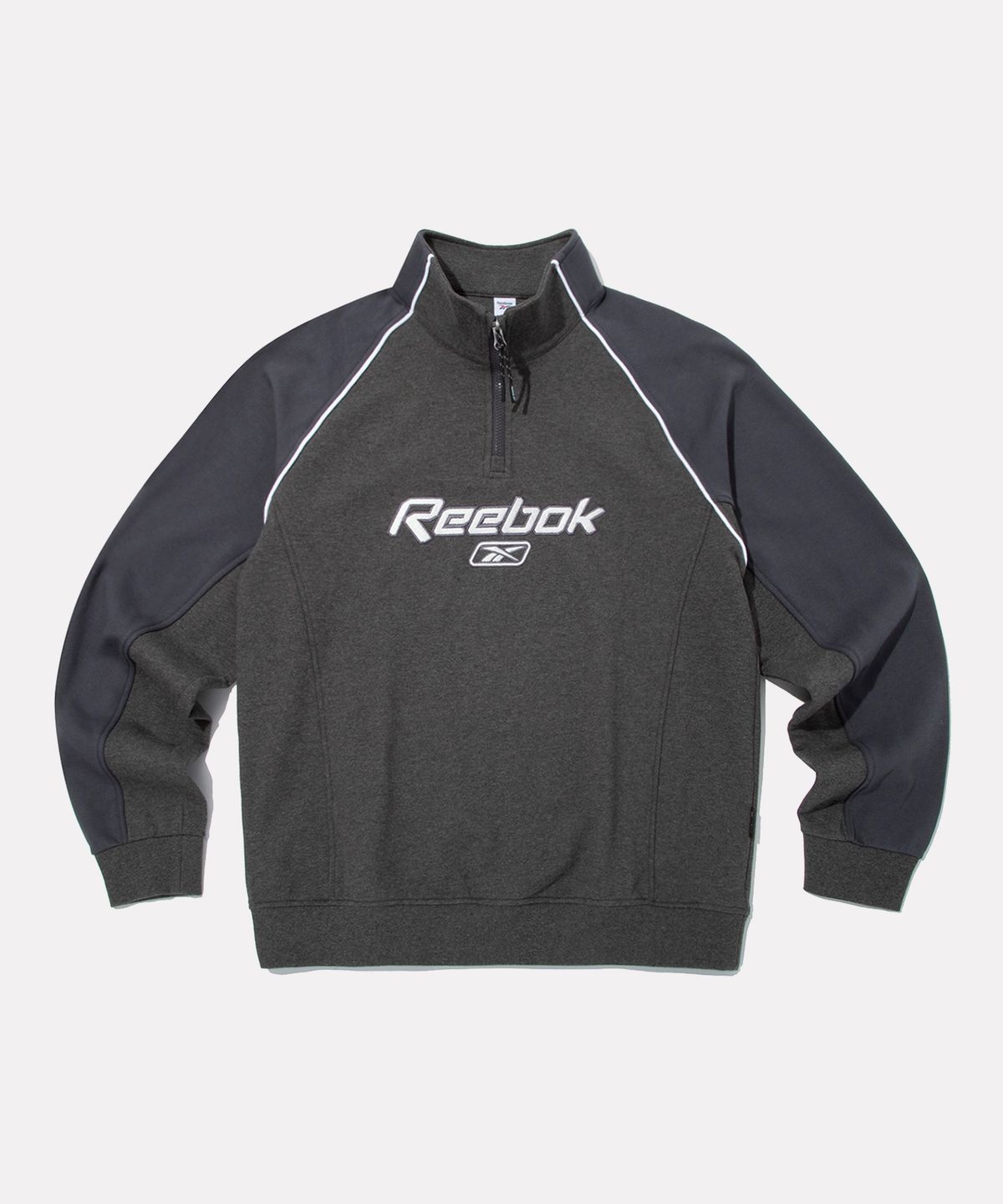 리복(REEBOK) 프리미어 반집업 맨투맨 - 차콜