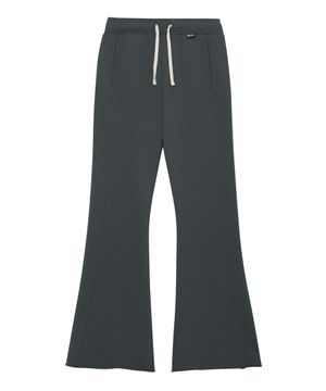 W 부츠컷 스웻팬츠 다크그레이