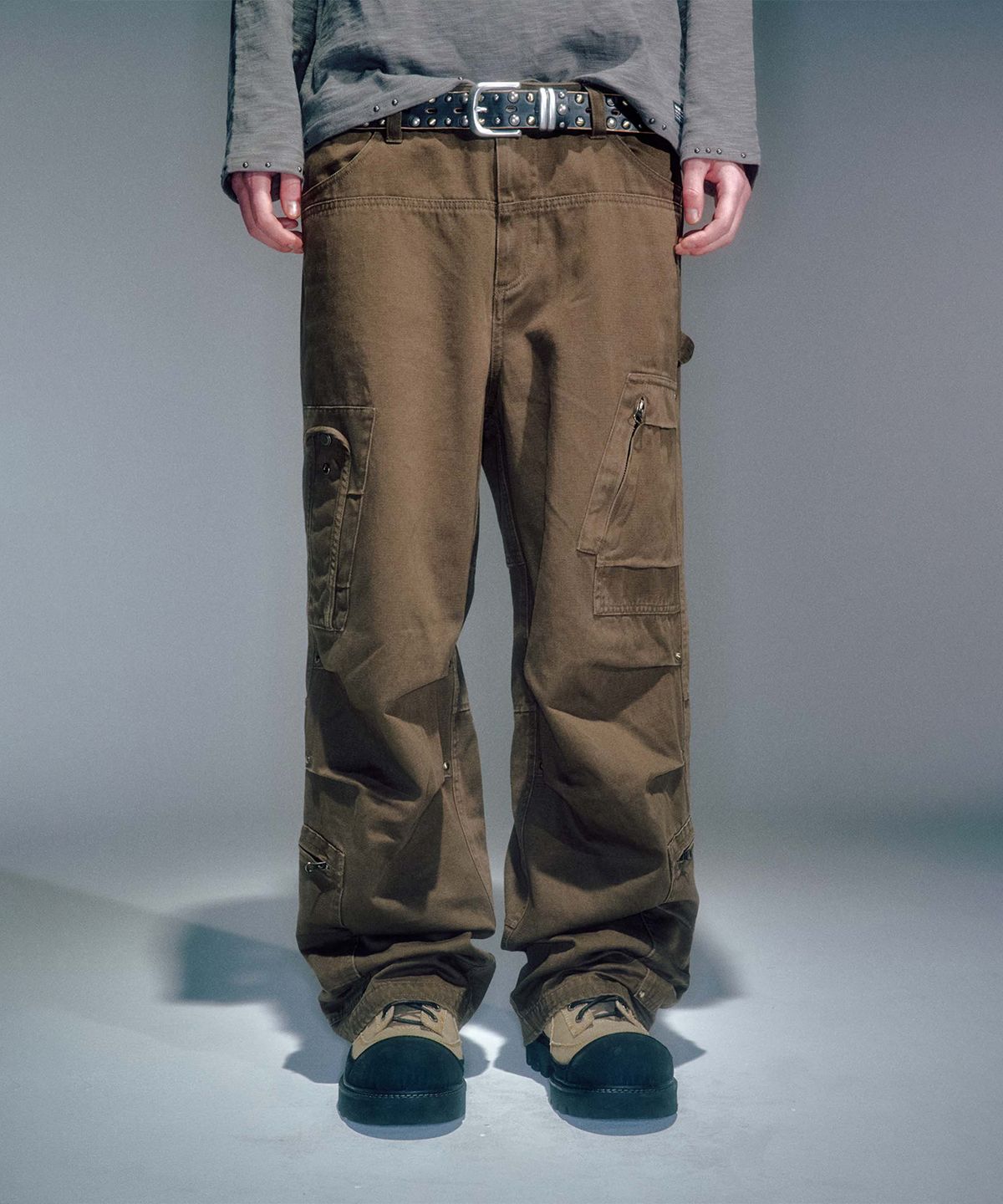베이컨트 아카이브(VACANT ARCHIVE) MEN FEDRY WORK-PANTS BROWN