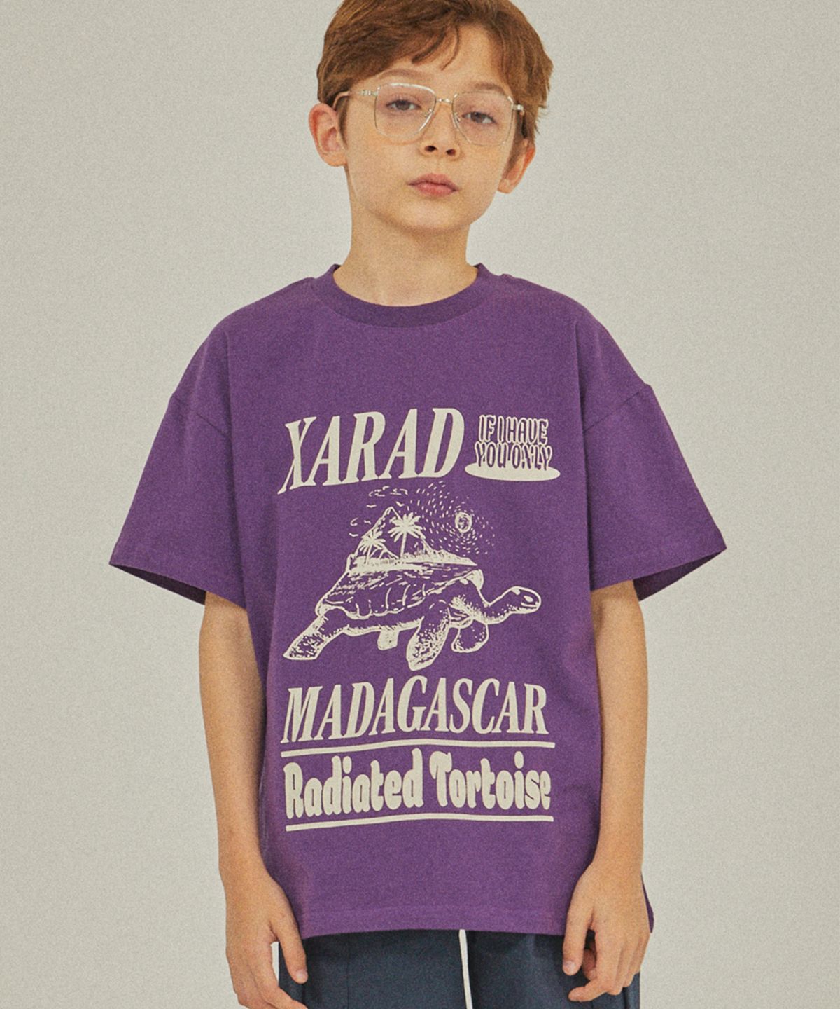 자라드(XARAD) 모로코이 티셔츠_퍼플