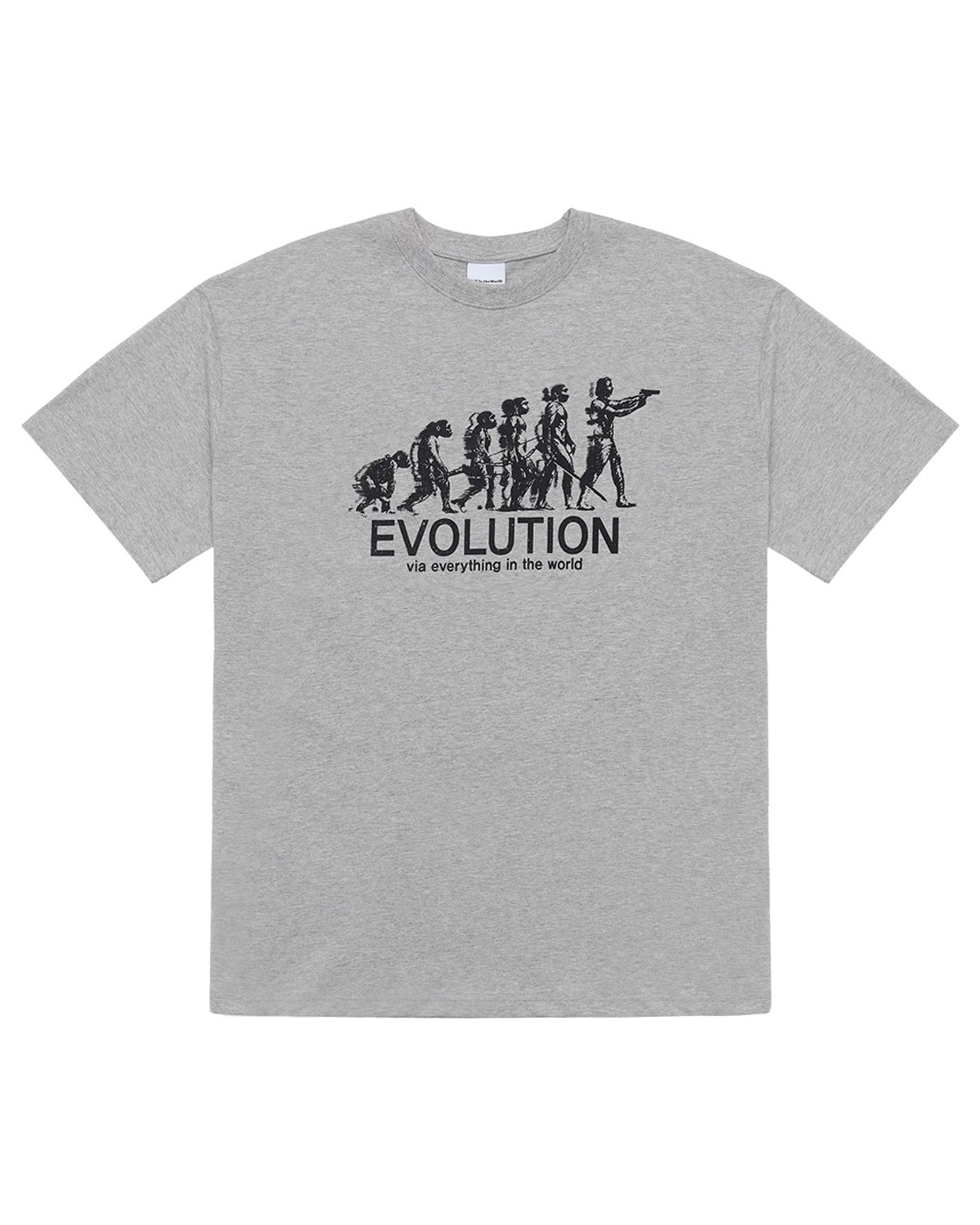 이브인더월드(EVEINTHEWORLD) EVOLUTION T-SHIRT MELANGE GREY