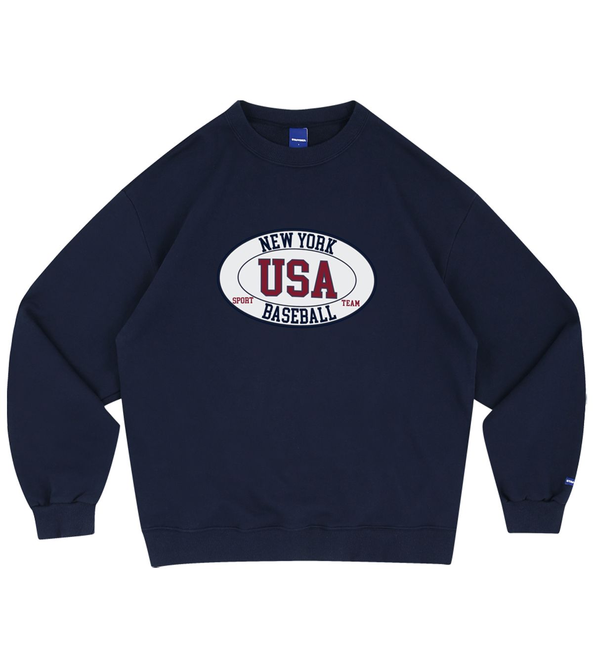 스텝온리(STAFFONLY) NEW YORK USA BASEBALL SWEATSHIRTS (NAVY)