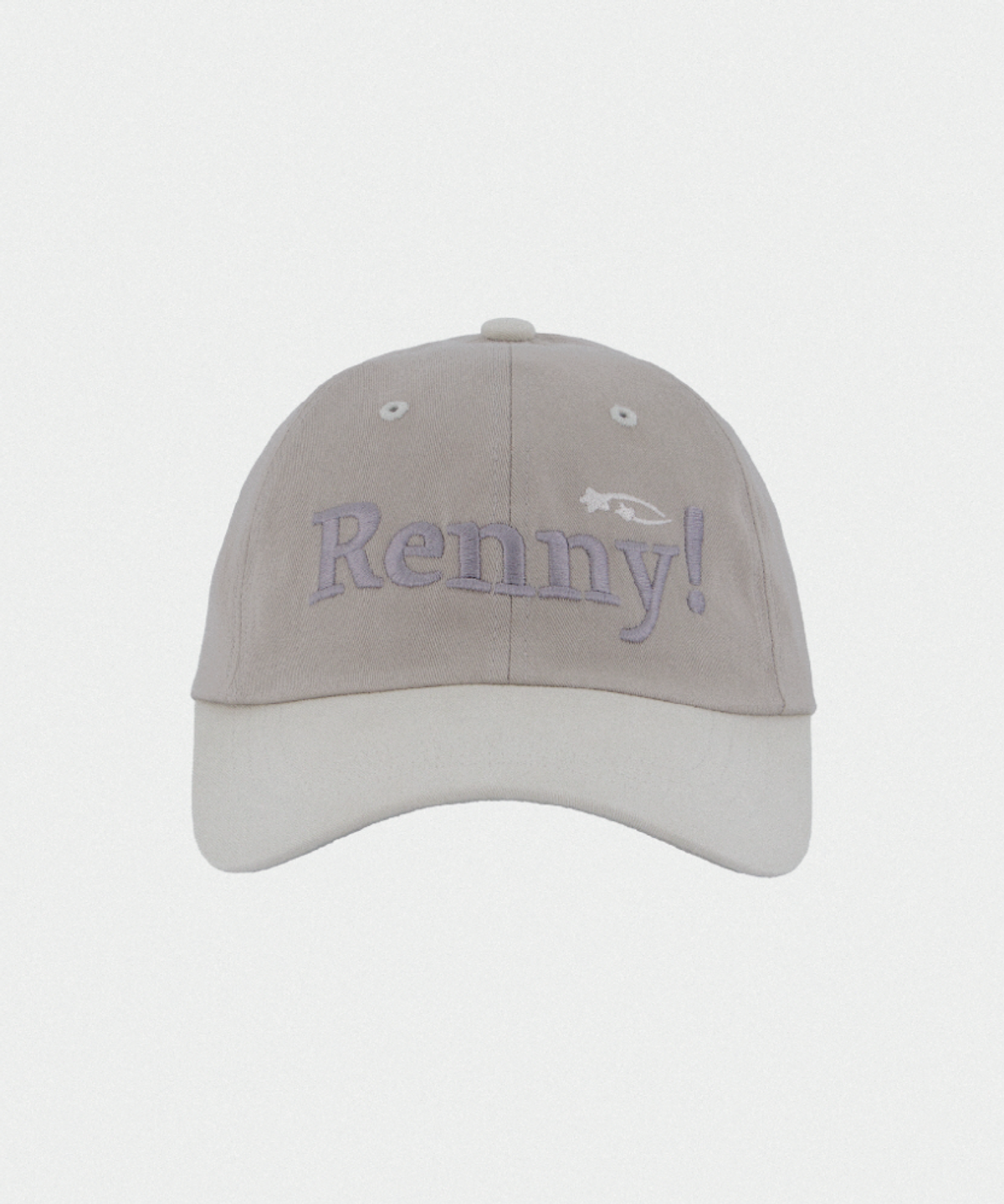 래니래니(RENNYRENNIE) RENNY TWO TONE LOGO BALL CAP [MUTE AND GRAY]