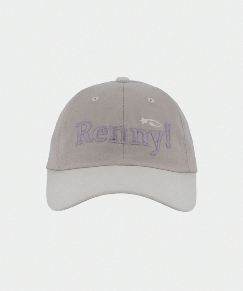 RENNY TWO TONE LOGO BALL CAP [MUTE AND GRAY]