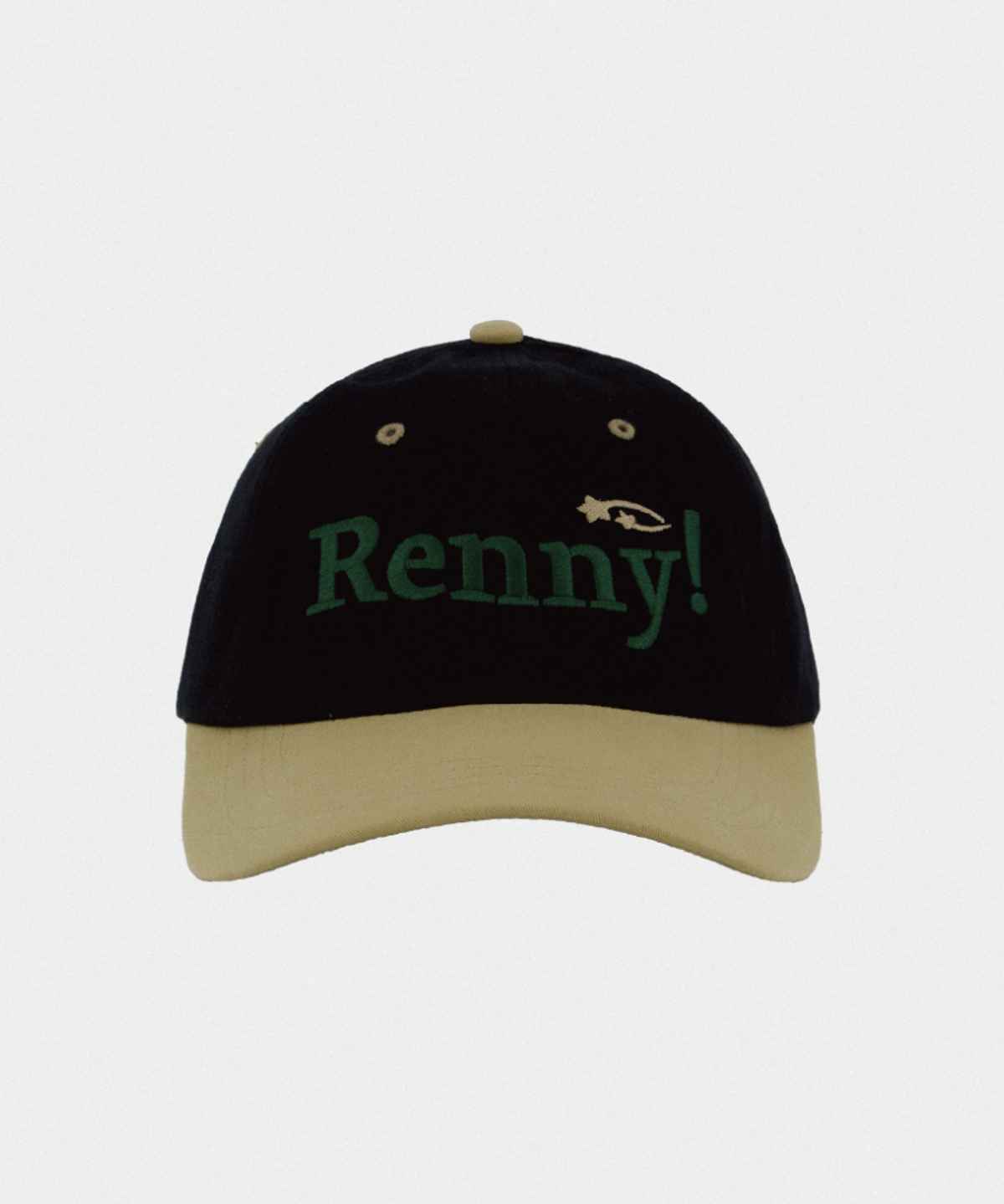 래니래니(RENNYRENNIE) RENNY TWO TONE LOGO BALL CAP [GROUND AND BLACK]