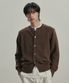 쉐기독 울 100% 라운드 가디건 BROWN