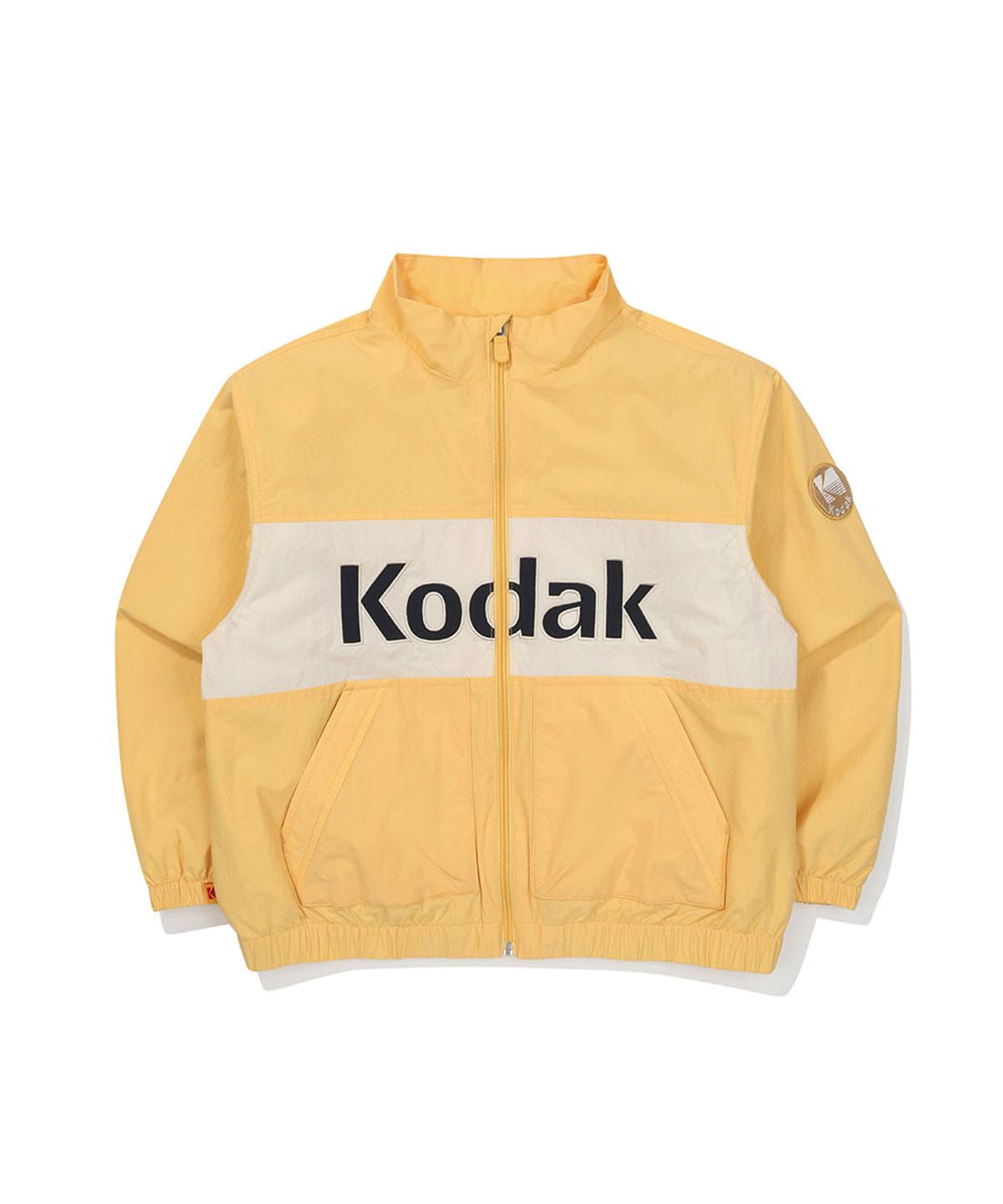 코닥 키즈(KODAK KIDS) 컬러블럭 빅로고 안감 자켓 키즈 YELLOW