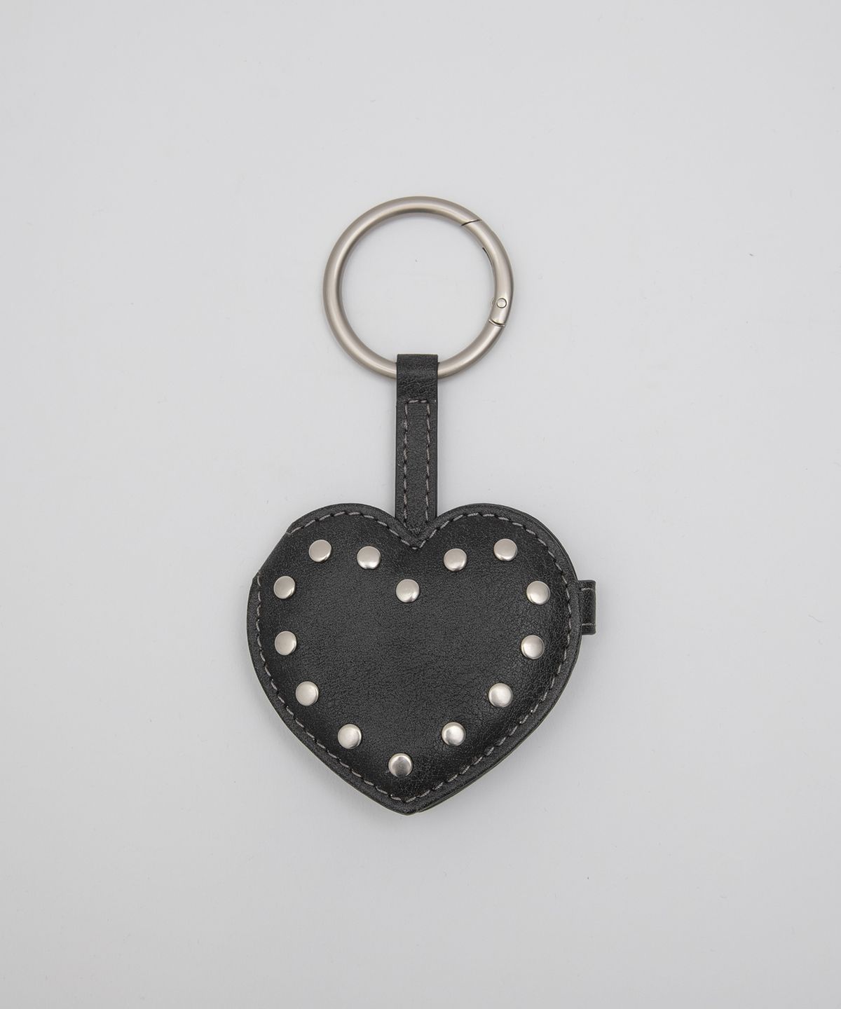 로라로라(ROLAROLA) HEART STUD MIRROR KEYRING BLACK