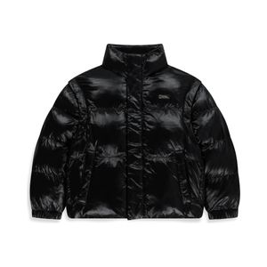 K254UPD920 글로시 2WAY 패딩 점퍼 CARBON BLACK