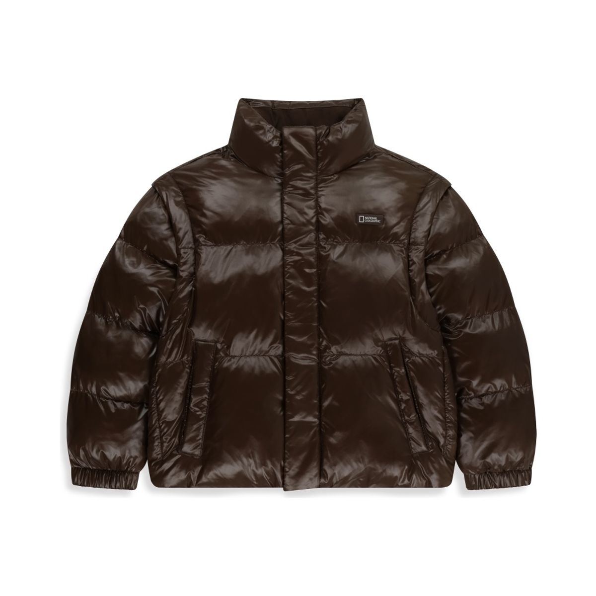 내셔널지오그래픽 키즈(NATIONAL GEOGRAPHIC KIDS) K254UPD920 글로시 2WAY 패딩 점퍼 BROWN