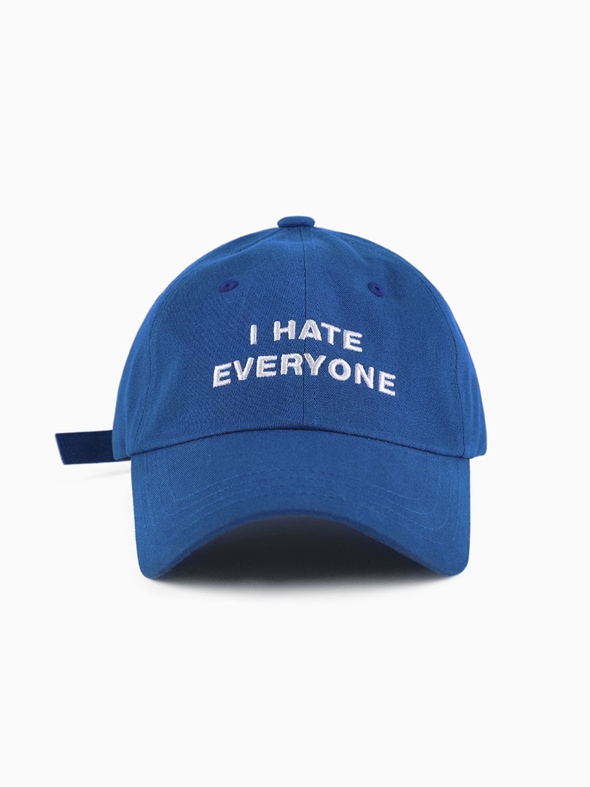 홀리데이비지터(HOLIDAYVISITOR) I hate everyone 볼캡 - 블루