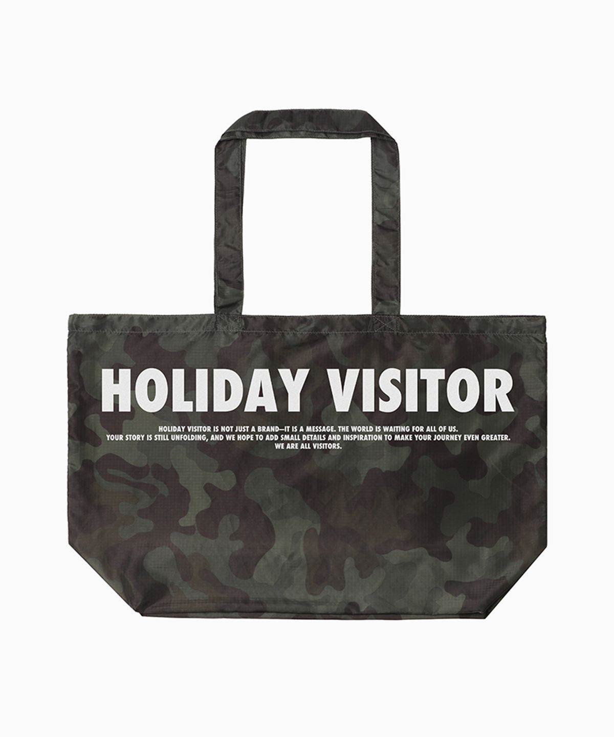 홀리데이비지터(HOLIDAYVISITOR) 카모 빅 에코백