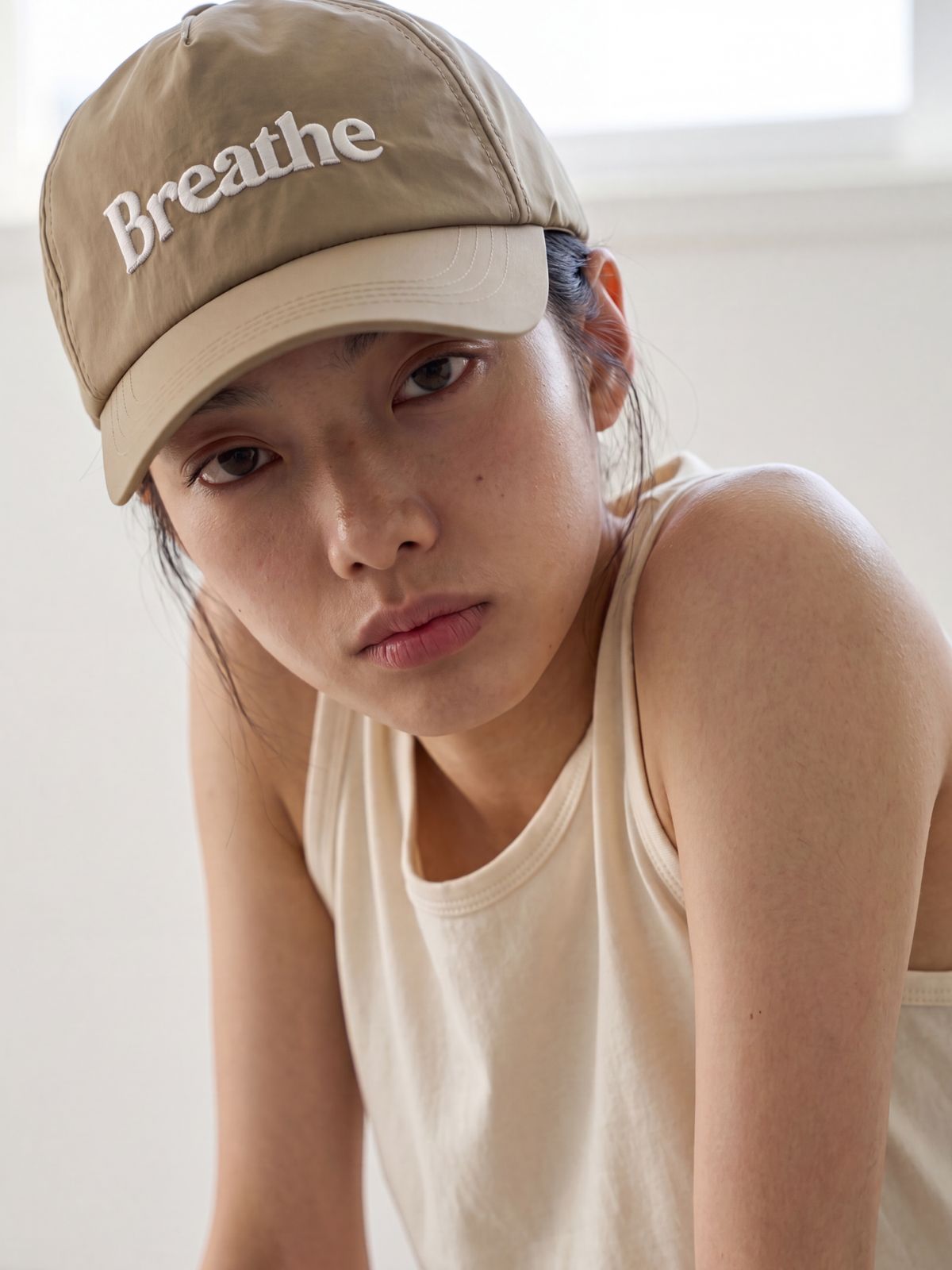 웨더웨더(WHETHER WEATHER) 보호 워터프루프 캡 - Breathe 베이지