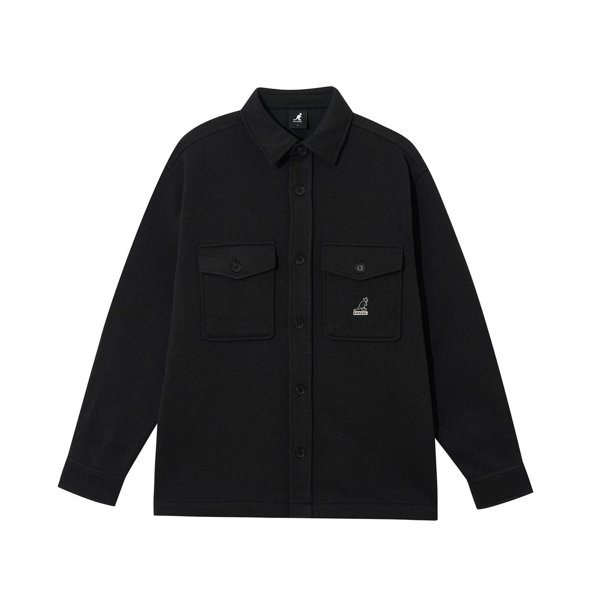 캉골(KANGOL) 더블 포켓 쿠션 셔츠 7068 차콜