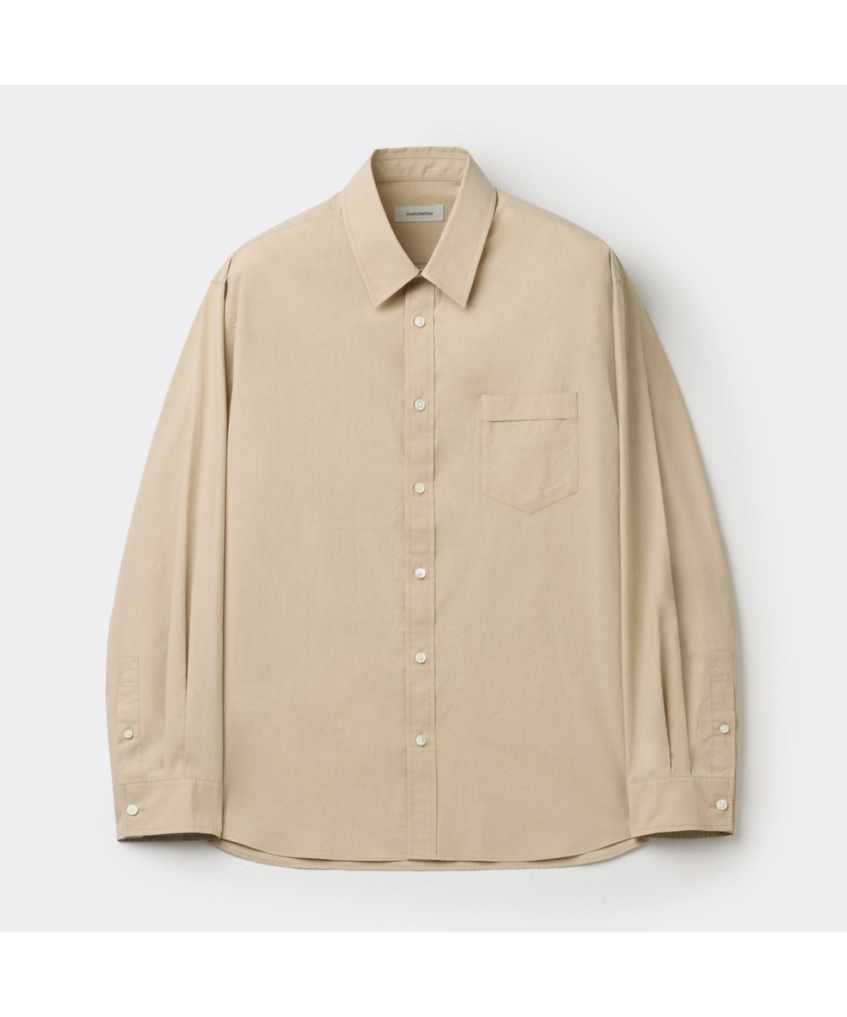 커스텀멜로우(CUSTOMELLOW) Beige Basic Shirt C9SAW25101BEX