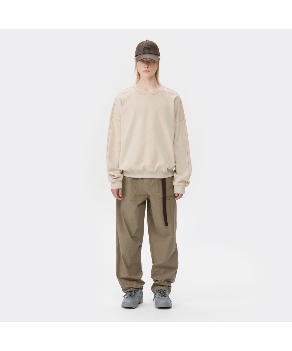 커스텀멜로우(CUSTOMELLOW) Khaki Cotton Fatigue Pants CWPAA25521KHX