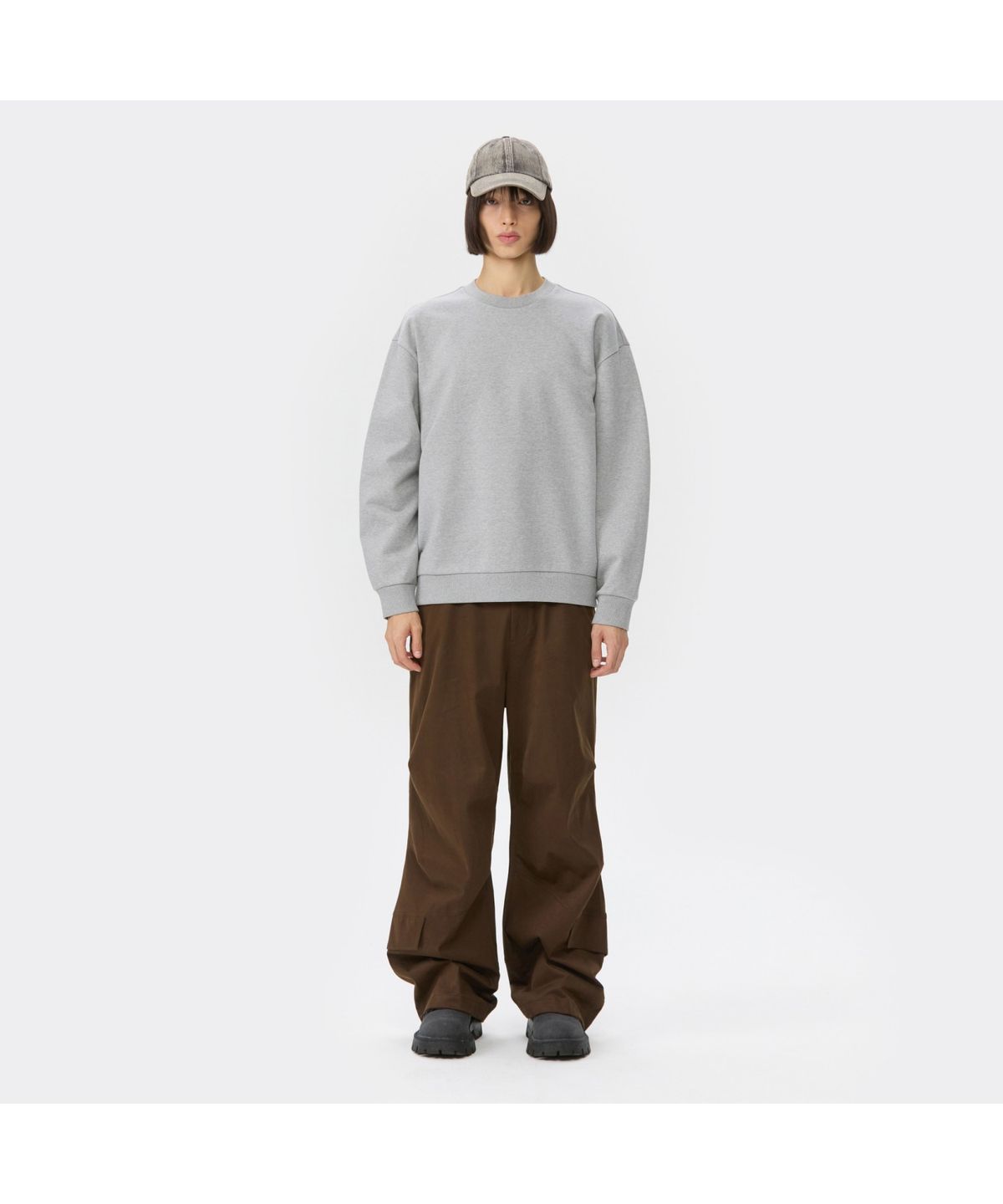 커스텀멜로우(CUSTOMELLOW) Brown Flap Detail Pants CWPAW25742BRX