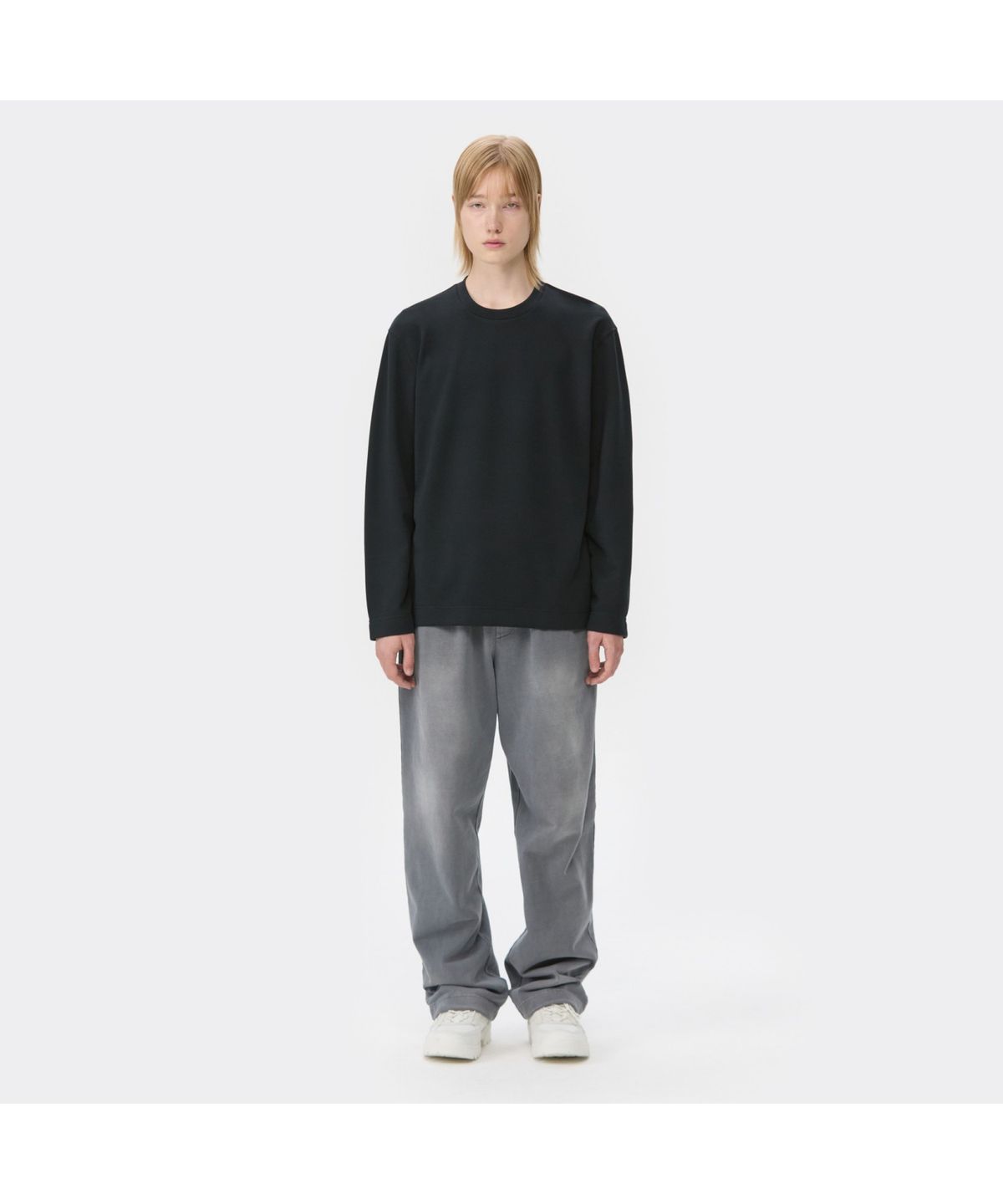 커스텀멜로우(CUSTOMELLOW) Black Texture T-shirt CWTAA25511BKX